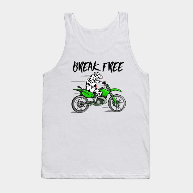 Cow on a motorbike Tank Top by mailboxdisco